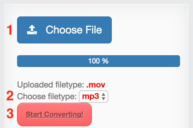How to convert MOV files online to MP3